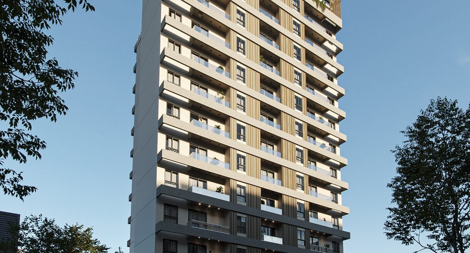 Fachada del edificio Paseo Lomas, Ciudad del Este